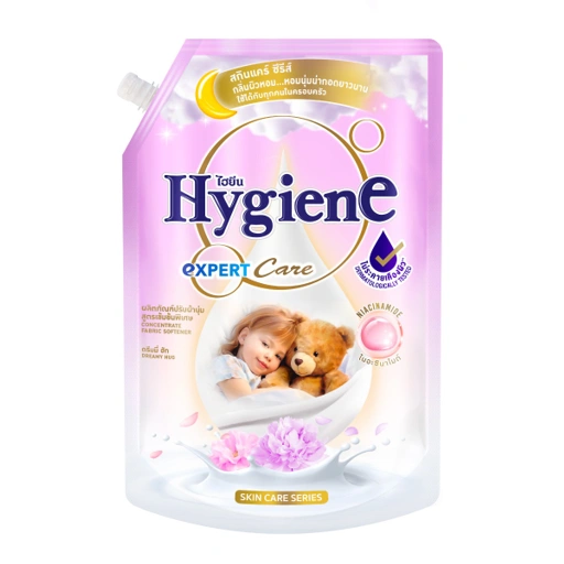 Image of ปรับผ้านุ่ม สูตรเข้มข้นพิเศษ ไฮยีน เอ็กซ์เพิร์ท แคร์ สเปเชี่ยล อิดิชั่น สกิน แคร์ ซีรีส์ 1100 มล. กลิ่นดรีมมี่ ฮัก