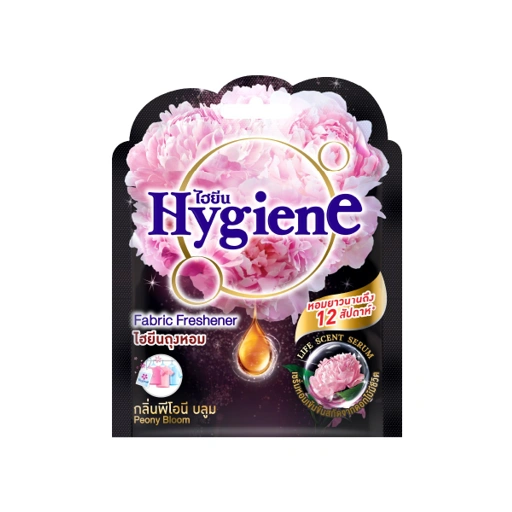 Image of ไฮยีน ถุงหอม กลิ่นพีโอนี บลูม สีดำ 8 กรัม