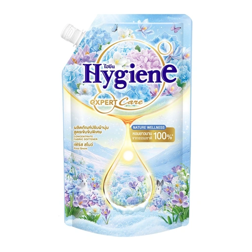 Image of ปรับผ้านุ่ม ไฮยีน เอ็กซ์เพิร์ท แคร์ เนเจอร์ เวลเนส กลิ่นเฟิร์ส สโนว์ 470 มล.