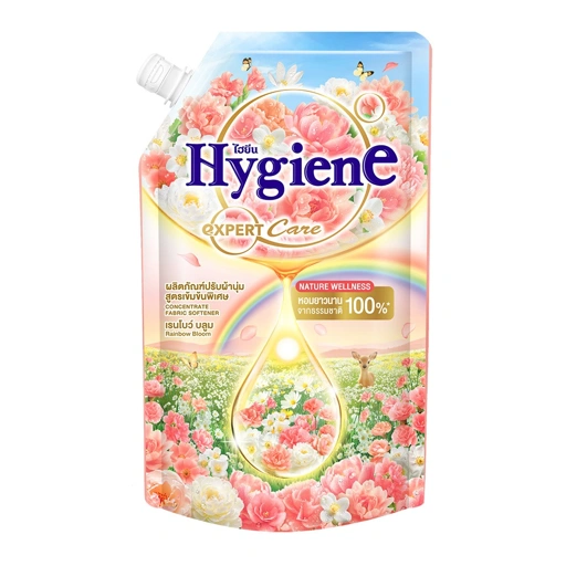 Image of ปรับผ้านุ่ม ไฮยีน เอ็กซ์เพิร์ท แคร์ เนเจอร์ เวลเนส กลิ่นเรนโบว์ บลูม 470 มล.