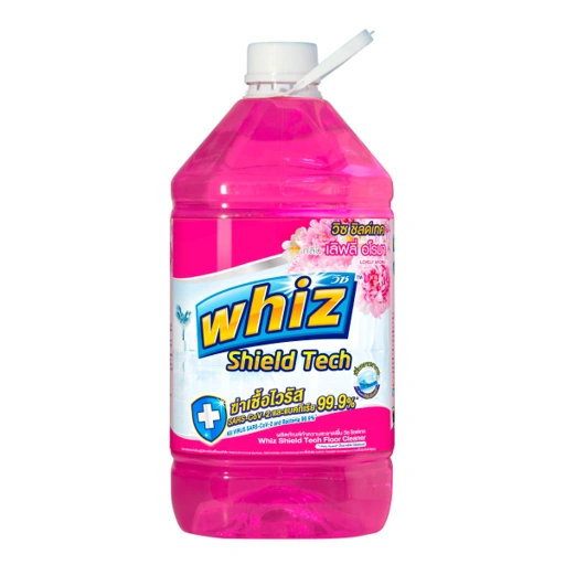 Image of วิซ ชิลด์เทค ทำความสะอาดพื้น สูตรฆ่าเชื้อแบคทีเรีย กลิ่นเลิฟลี่ อโรมา 5200 มล. สีชมพู