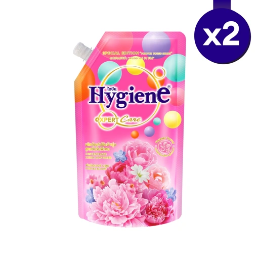 Image of [2 ถุง] ปรับผ้านุ่ม สูตรเข้มข้นพิเศษ ไฮยีน เอ็กซ์เพิร์ท แคร์ ฟอร์เอเวอร์ ยัง ซีรีส์ กลิ่นฟอร์เอเวอร์ บลูม 480 มล.