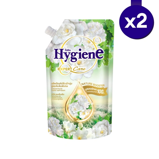 Image of [2 ถุง] ปรับผ้านุ่ม สูตรเข้มข้นพิเศษ ไฮยีน เอ็กซ์เพิร์ท แคร์ เนเจอร์ บูสเตอร์ สปริง แมกโนเลีย ขาว 480 มล.
