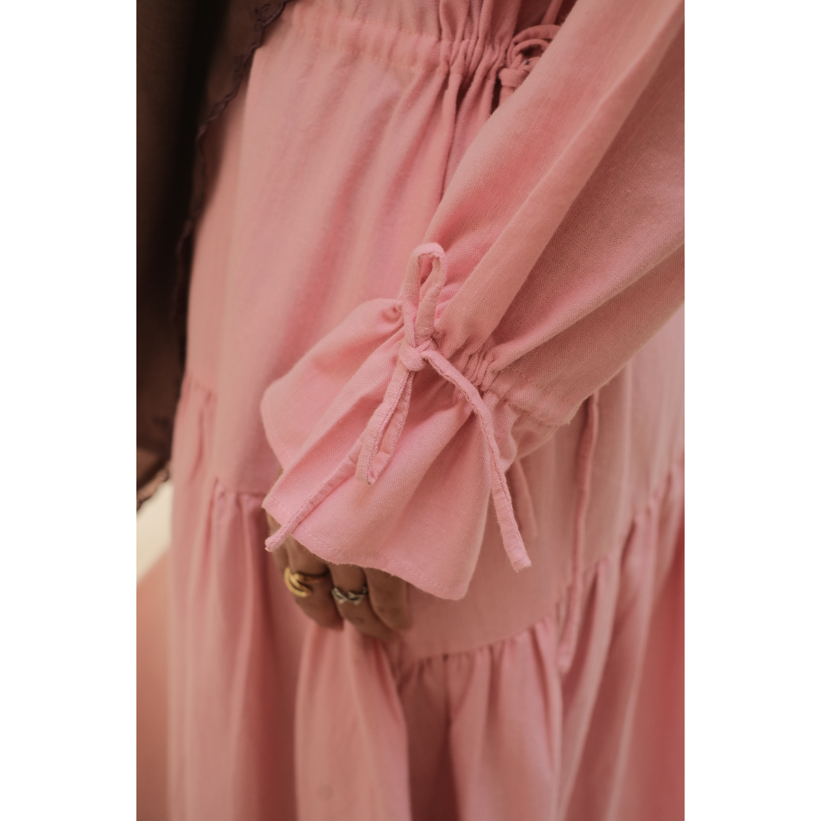 Ghaniea-Summer Dress Linen Abaya