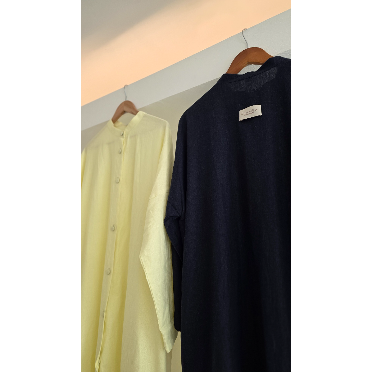 Ghaniea-Russian Loose Abaya Linen Loose