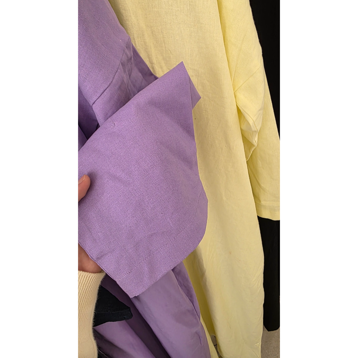 Ghaniea-Russian Loose Abaya Linen Loose