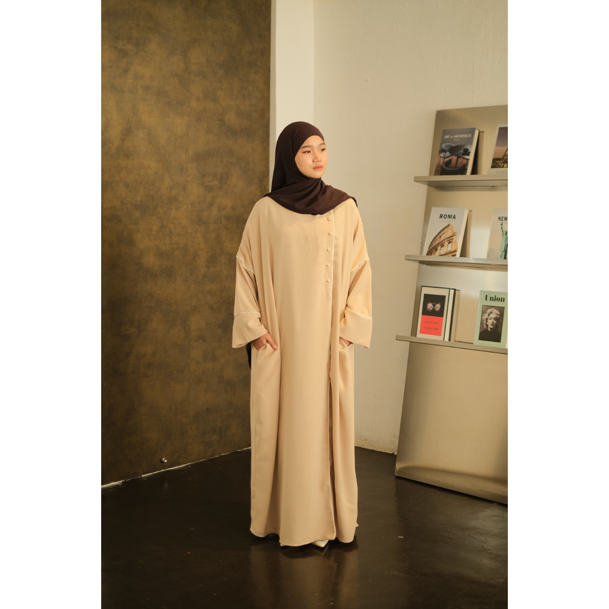 Ghaniea-Zafeera Moscow Loose Abaya Premium