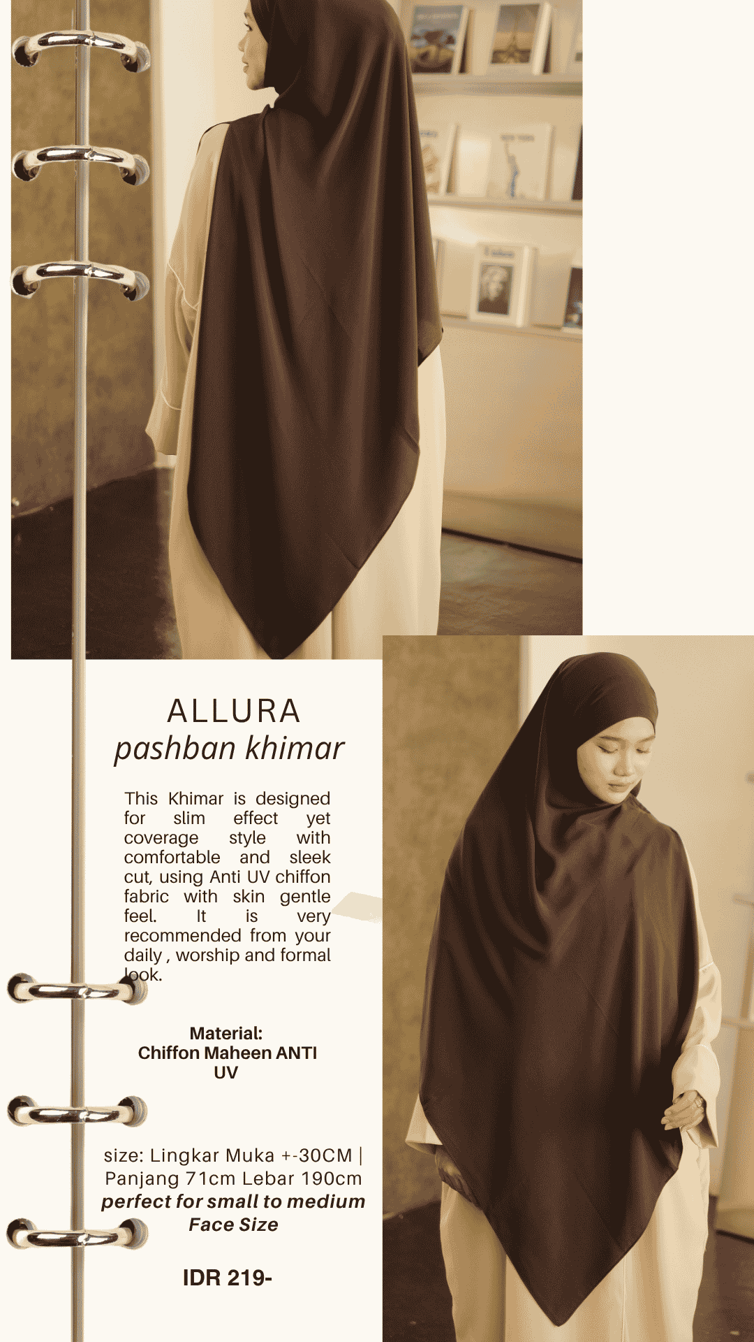 ALLURA Side French Khimar Reguler