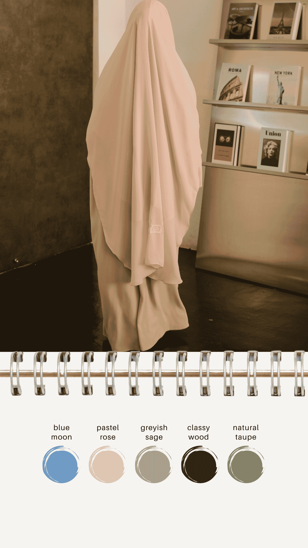 Nav French Khimar / French Khimar Long Loop Chiffon Matte Arabian