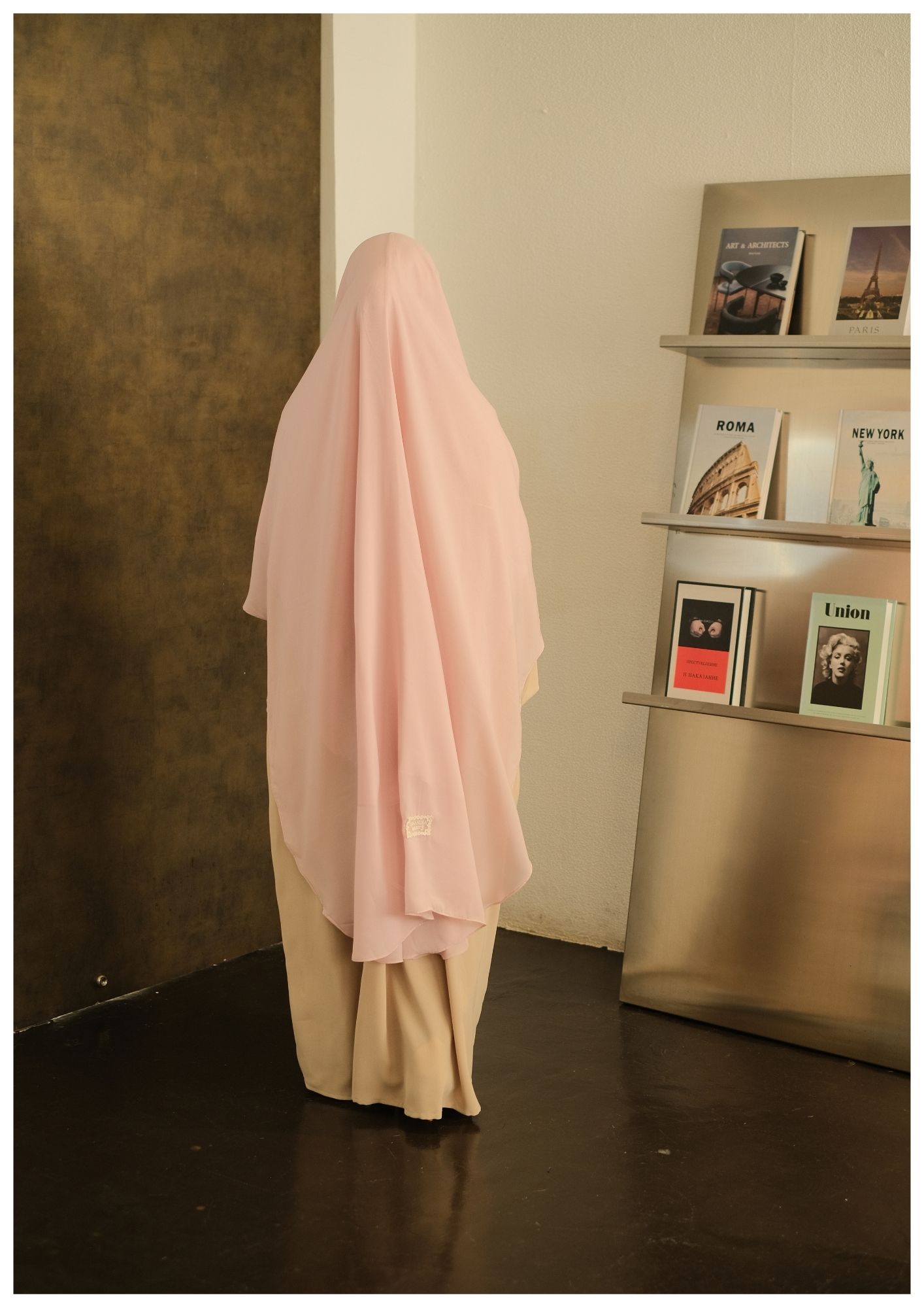 Nav French Khimar / French Khimar Long Loop Chiffon Matte Arabian