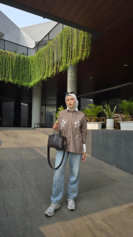 SARALACE ORCHID PECAN SHIRT