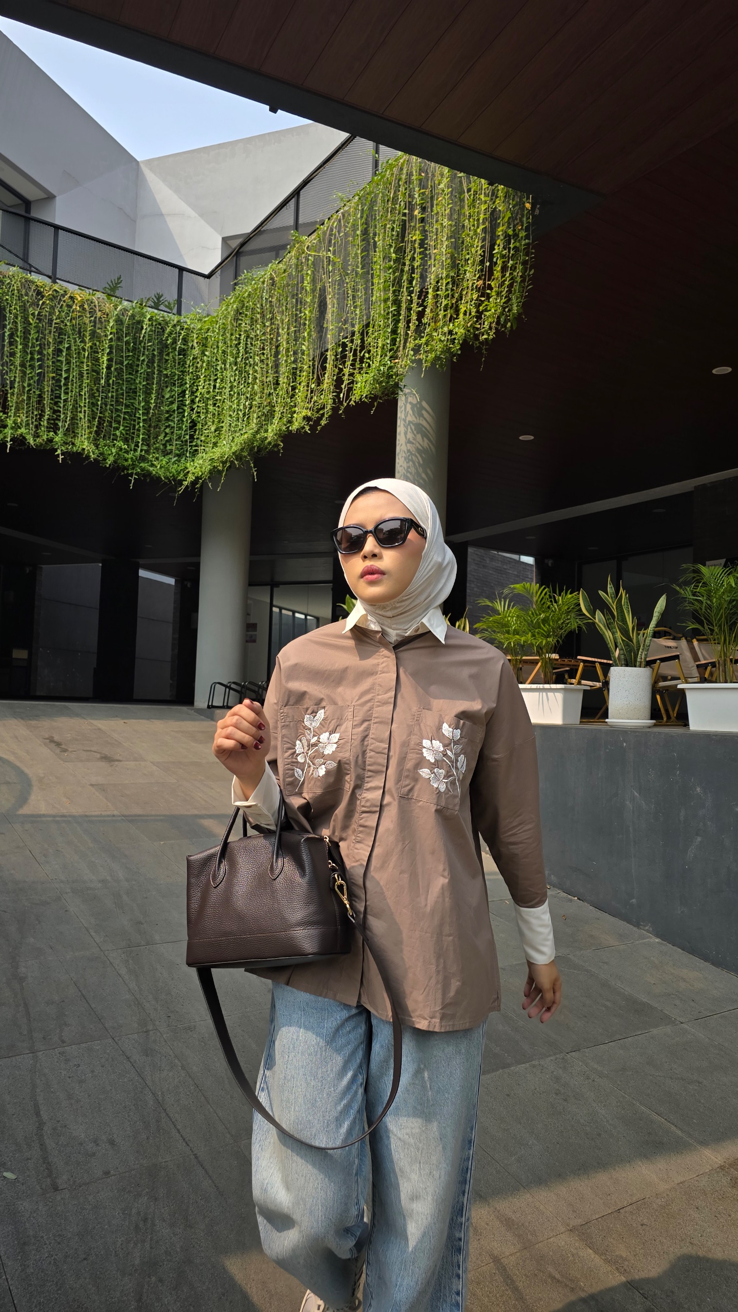 SARALACE ORCHID PECAN SHIRT