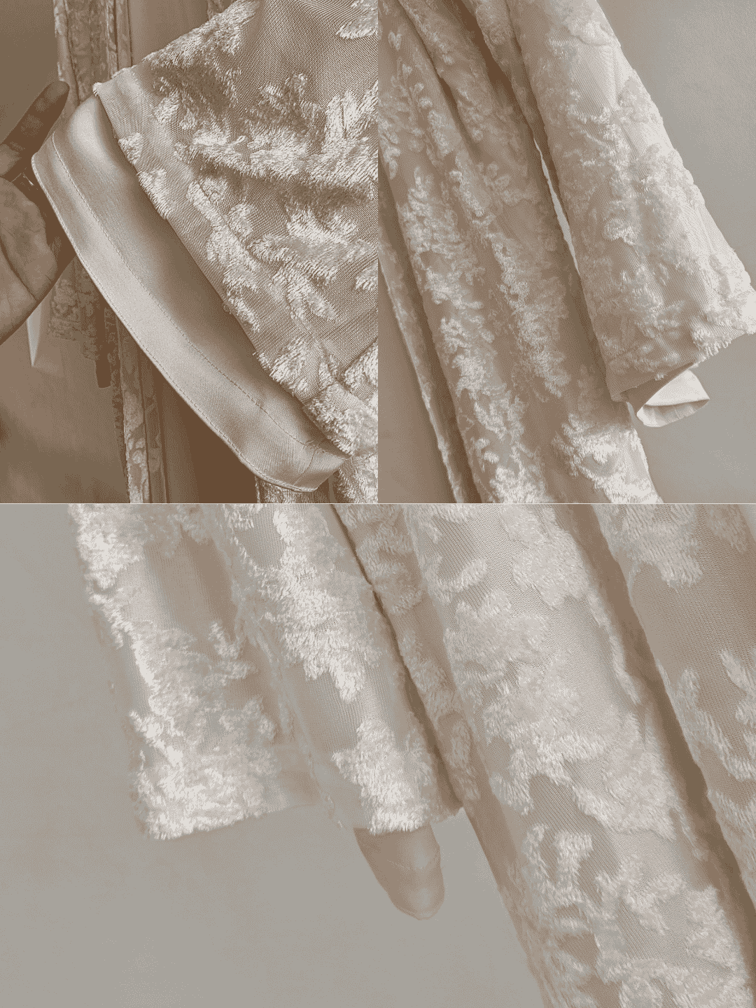 GHANIEA-Abaya bride velvet (2 in 1)