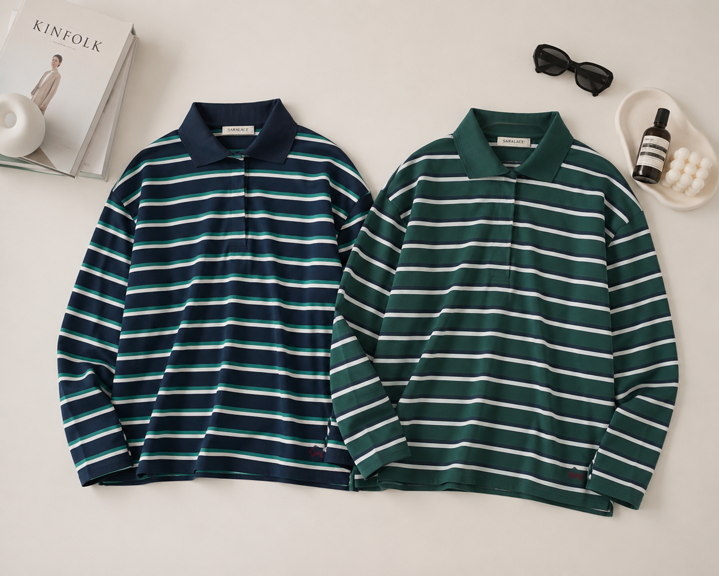 SARALACE RUGBY POLO STRIPE