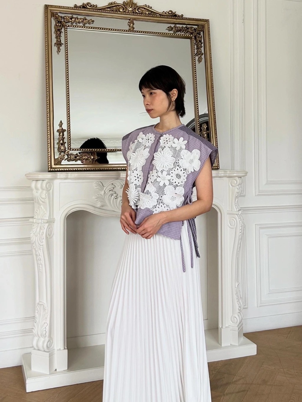 SARALACE 3D BLOOM VEST