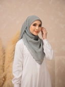 Ghaniea Heritage-Jilbab Paris Jpn Premium Sulam Kayu Manih