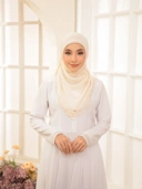 Ghaniea Heritage-Jilbab Paris Jpn Premium Sulam Kayu Manih