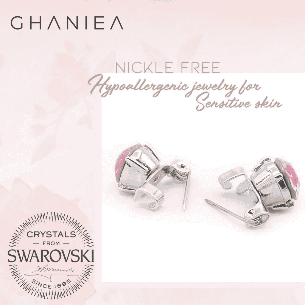 Ghaniea - Bross Dagu mini Swarovski Brooch / Bros Dagu/ safety pin / bros peniti