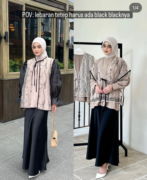 Image of READY - Vanilla Hijab - Organza Series