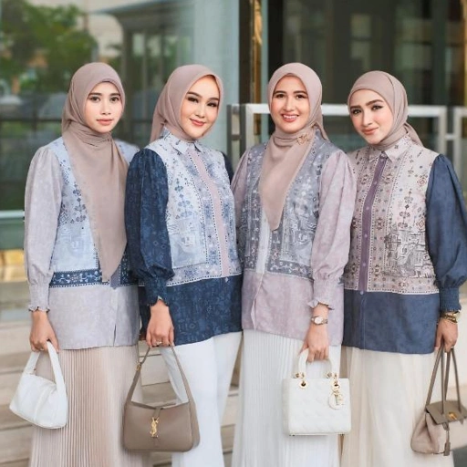 Image of READY - Vanilla HIjab - Etnic Blouse