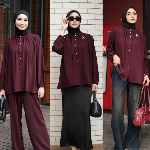 Image of READY - Vanilla Hijab - Lorra Set - Blouse