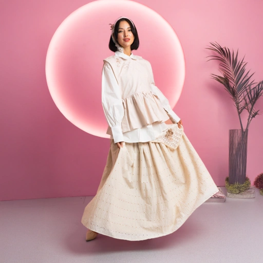 Image of TitikAlur || Amara Skirt Lace Layer || Amara Embroidery Layer