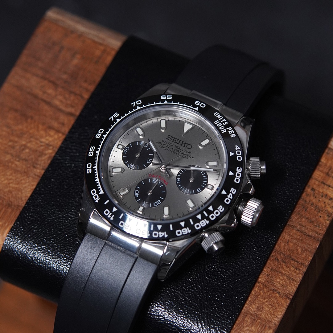 MOD カスタム VK63デイトナ 新品【デイトナMOD VK63カスタム 】ブラック&シルバー オマージュ