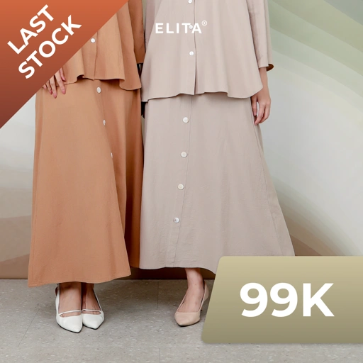 Image of ELITA OFFICIAL - UMA SKIRT (Linen dengan tekstur kain doff)
