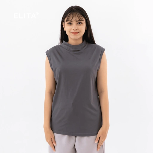 Image of ELITA OFFICIAL - SLEEVELESS MANSET Rayon Spandex Manset Putung Manset Polos Inner Wanita Manset Turtleneck