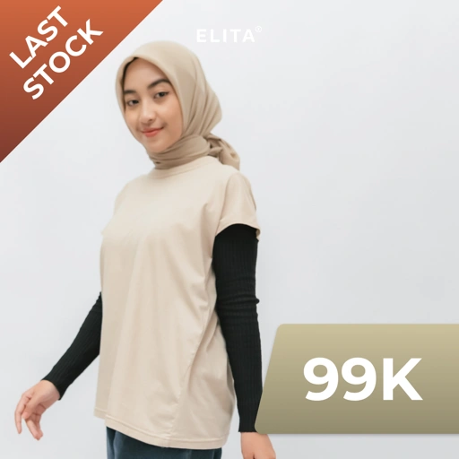 Image of Elita SARINA CREWNECK Cotton Combad 24S Crewneck Tanpa lengan Crewneck Wanita Crewneck tanpa lengan - Inner Kaos