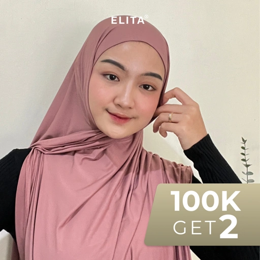 Image of ELITA OFFICIAL - DEWI PASHMINA (Bahan Jersey yang lentur dan mengkilap)
