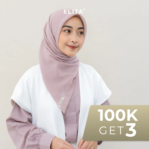 Image of ELITA WIDYA Segi empat Pollycotton Kerudung Square  Hijab Segiempat