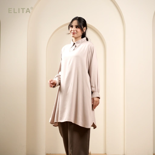 Image of ELITA RAINA TUNIK Rayon Twill Atasan Wanita Atasan Rayon