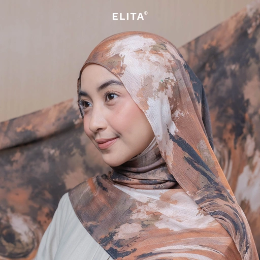Image of ELITA OFFICIAL - SWARA PASHMINA (Rayon Highlite, Motif Steatment, Bahan Adem, Flowy dan tidak mudah kusut)