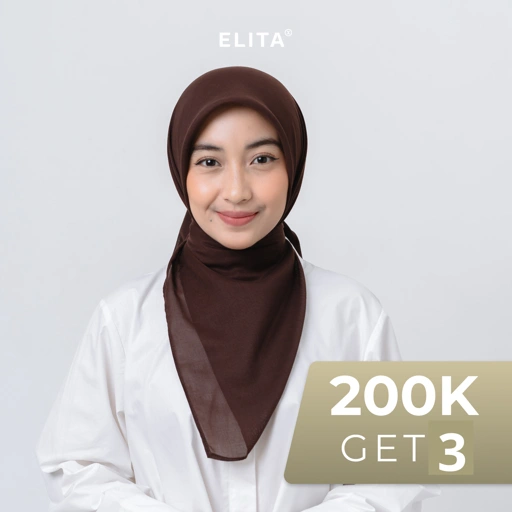 Image of ELITA OFFICIAL - TANAYA SQUARE (Voal Lux tidak tebal, 40 warna pilihan)