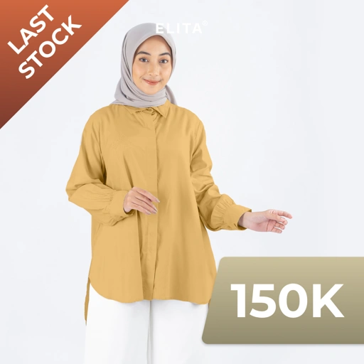 Image of ELITA OFFICIAL - KARINA SHIRT (Bahan Katun Viscose yang flowy, cuttingan semi A)