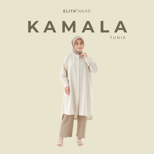 Image of ELITA KAMALA Tunik Linen Atasan Wanita Tunik Linen Tunik Wanita