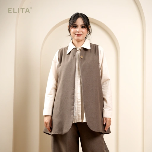 Image of ELITA GIAN VEST Semi Wool Vest Wanita Outer Wanita
