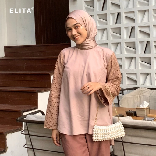 Image of ELITA OFFICIAL - ADISTA BLOUSE (Blouse berbahan cotton viscose Flowy)