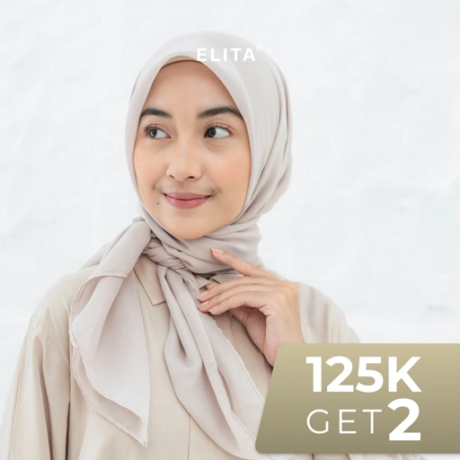 Image of ELITA NARAYA Segi empat Paris Kerudung Square Kerudung Polos