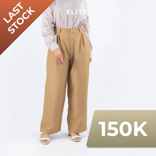 Image of ELITA OFFICIAL - ASTI PANTS (Bahan Polyester Flowy dan tidak terawang, Celana Kerja)