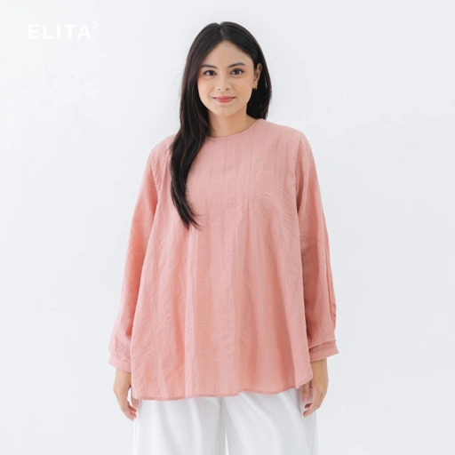 Image of ELITA YARA Blouse Elita Cotton Embos Atasan Wanita Blouse Katun