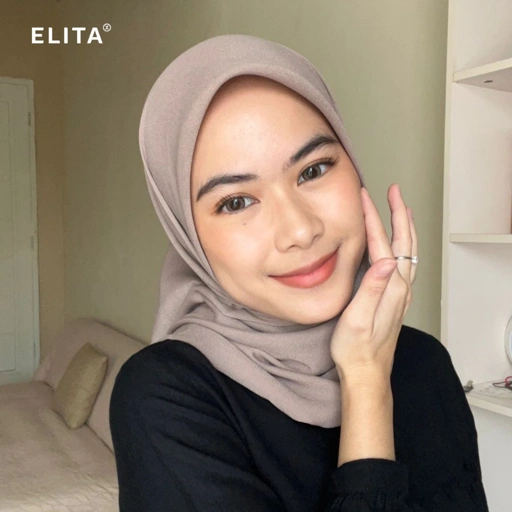 Image of ELITA HANA Segi empat Voal Poly Kerudung Segiempat  Hijab Square