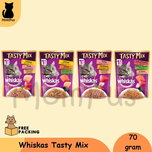 Image of Whiskas Pouch Tasty Mix ADULT 1+ 70gr Sachet