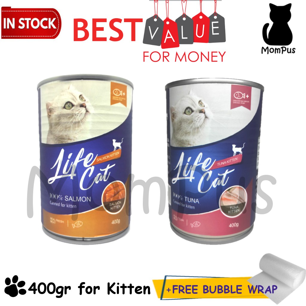 Life CAT Kaleng KITTEN 400gr Tuna / Salmon