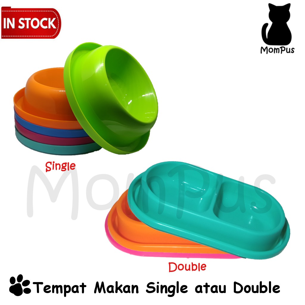 Food Bowl Single / Double Tempat Makan Anti Semut KUCING
