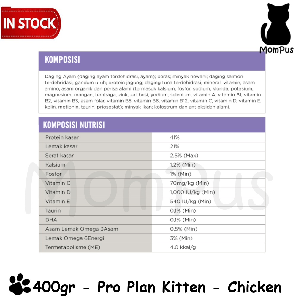 Pro Plan KITTEN 400gr Chicken REPACK