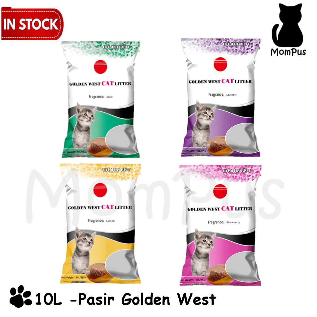 Golden Westindo Cat Litter 10L Pasir Gumpal Wangi KUCING (khusus INSTANT)