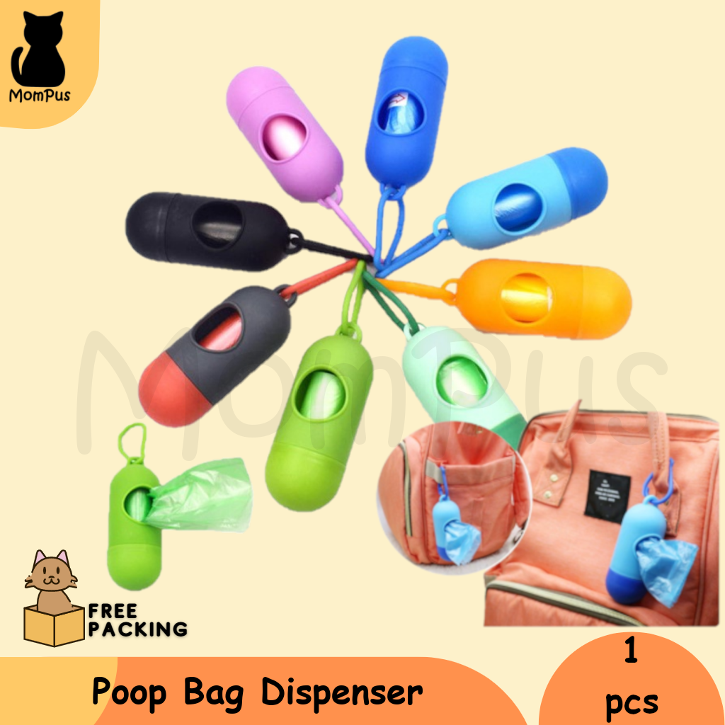 Poop Bag Dispenser KUCING Kantong Kotoran Sampah Gantungan Tas