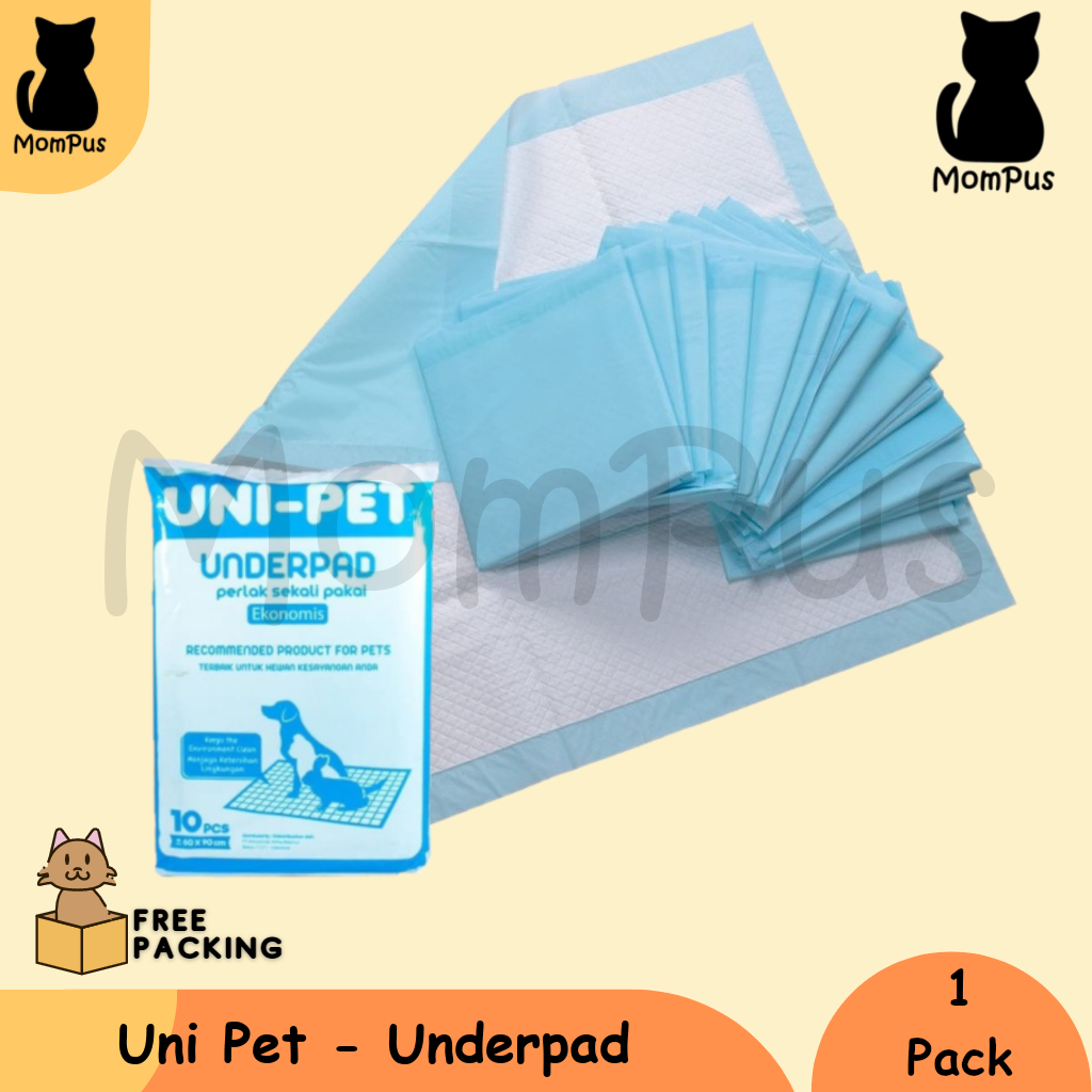 Uni Pet Underpad Pack (10pcs) Alas Pipis Poop BAB KUCING